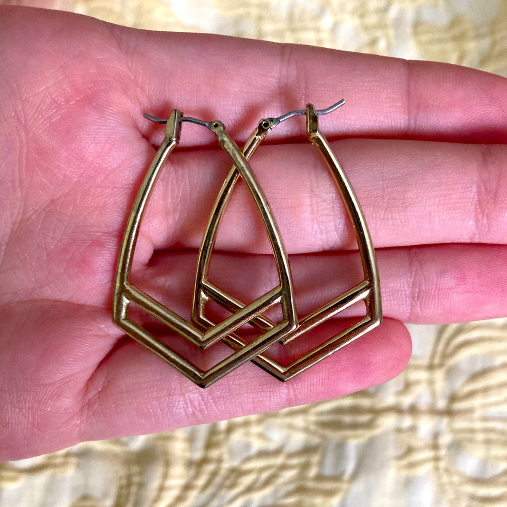 American Eagle Geometric Gold Earrings
